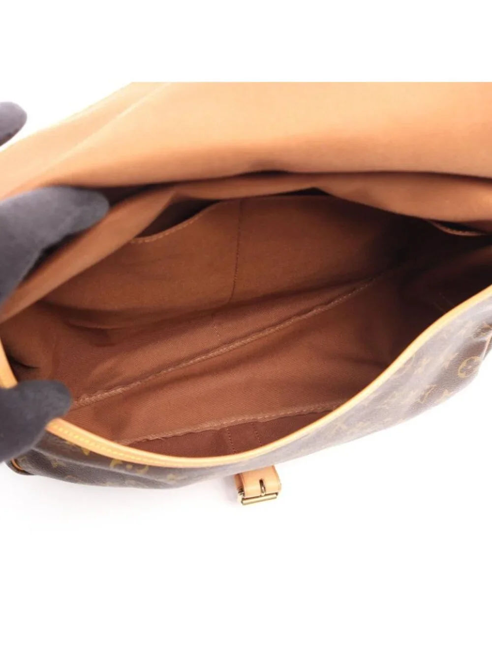 Louis Vuitton Shoulder Bag Saumur 35 Monogram Canvas Leather